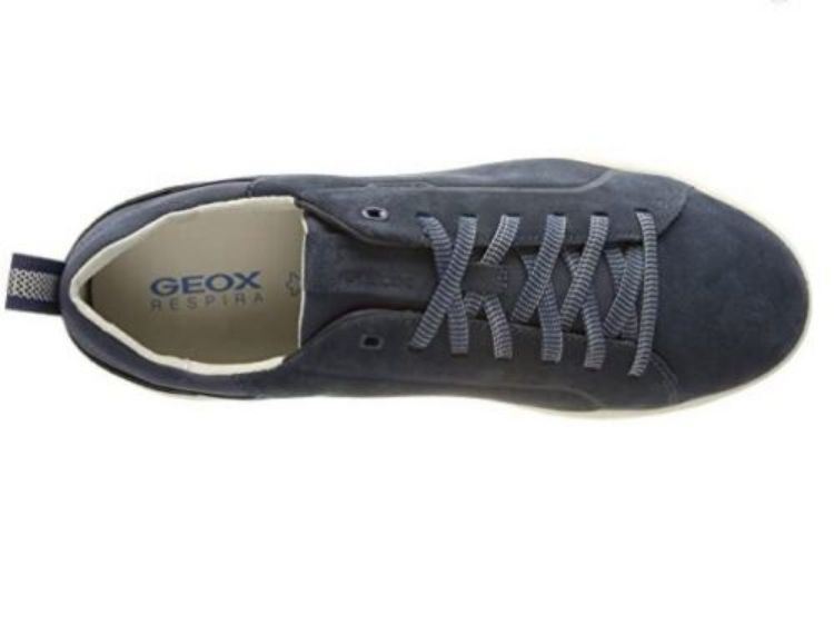 Immagine di SCARPE SNEAKERS GEOX UOMO U SPHERICA EC4 U25E7B 00022 BLU AVIO SCAMOSCIATA