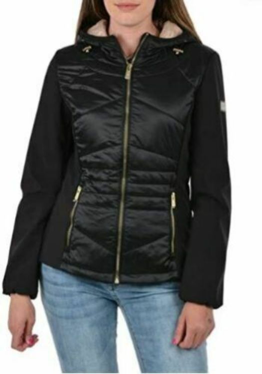 Immagine di GIUBBINO PIUMINO CON CAPPUCCIO DONNA YES ZEE J422 M100 PRODOTTO ORIGINALE NERO