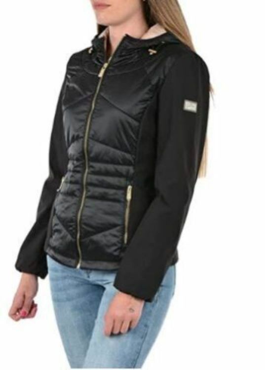 Immagine di GIUBBINO PIUMINO CON CAPPUCCIO DONNA YES ZEE J422 M100 PRODOTTO ORIGINALE NERO