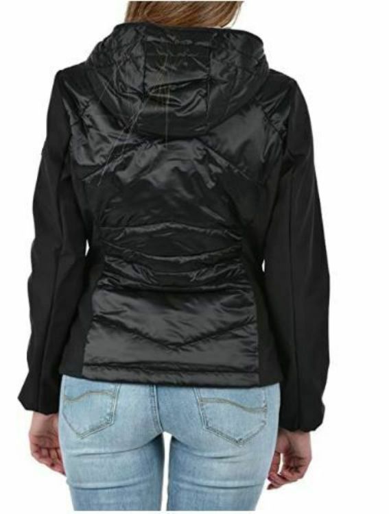 Immagine di GIUBBINO PIUMINO CON CAPPUCCIO DONNA YES ZEE J422 M100 PRODOTTO ORIGINALE NERO