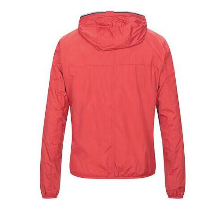 Immagine di GIUBBINO PIUMINO UOMO PRIMAVERILE CON CAPPUCCIO YES ZEE ORIGINALE ROSSO NYLON