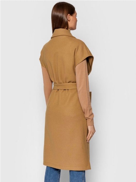 Immagine di GILET WAISTCOAT DONNA RINASCIMENTO ORIGINALE CAMMELLO CON CINTURA TAGLIA L