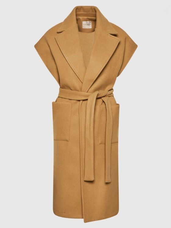 Immagine di GILET WAISTCOAT DONNA RINASCIMENTO ORIGINALE CAMMELLO CON CINTURA TAGLIA L