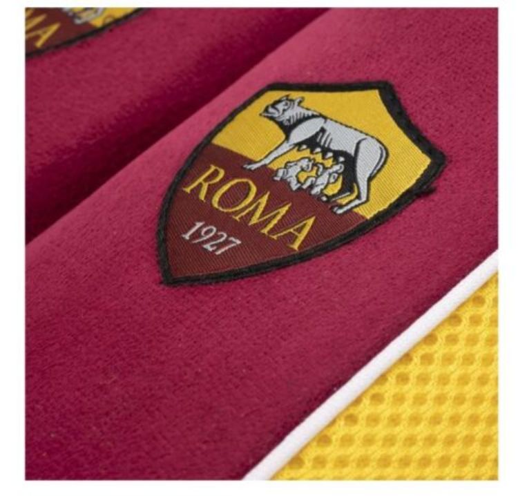 Immagine di PANTOFOLE ADULTO A.S. ROMA UFFICIALE GIALLO ROSSO CON LOGO BANDA GIALLA LATERALE